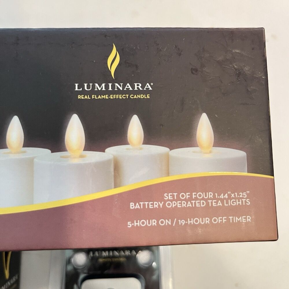 Luminara Flameless Moving Lot 6 Wick LED Battery Tea Light Candles w/Remote - Picture 5 of 11